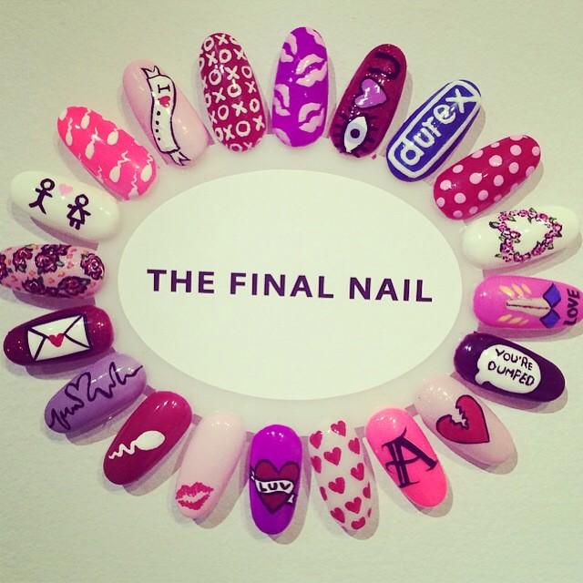 AlexandraRyan8's tweet photo. #DurexVDayTips #ValentinesDay #nailart #brighton @TheFinalNail # http://t.co/tHSUCQqoPv