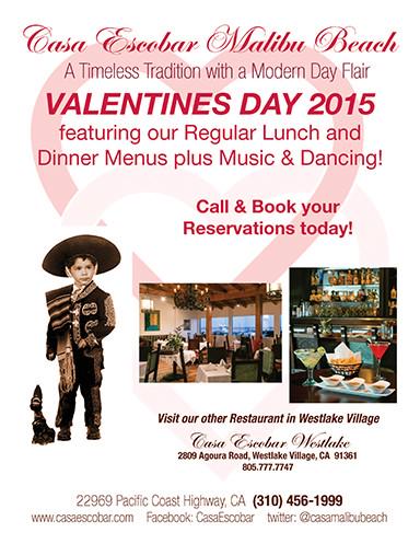 Join us Saturday. Valentine's Day, in Westlake Village, too.