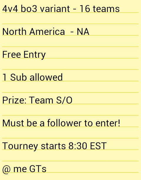 obyyl's tweet photo. 12/16 teams @ me GTs..!
@OpTic_Scumper
@Gamer_RTweets
@ShoutGamers
@Quickest_Rts
@ShawnAbner http://t.co/e993P3q2wt
