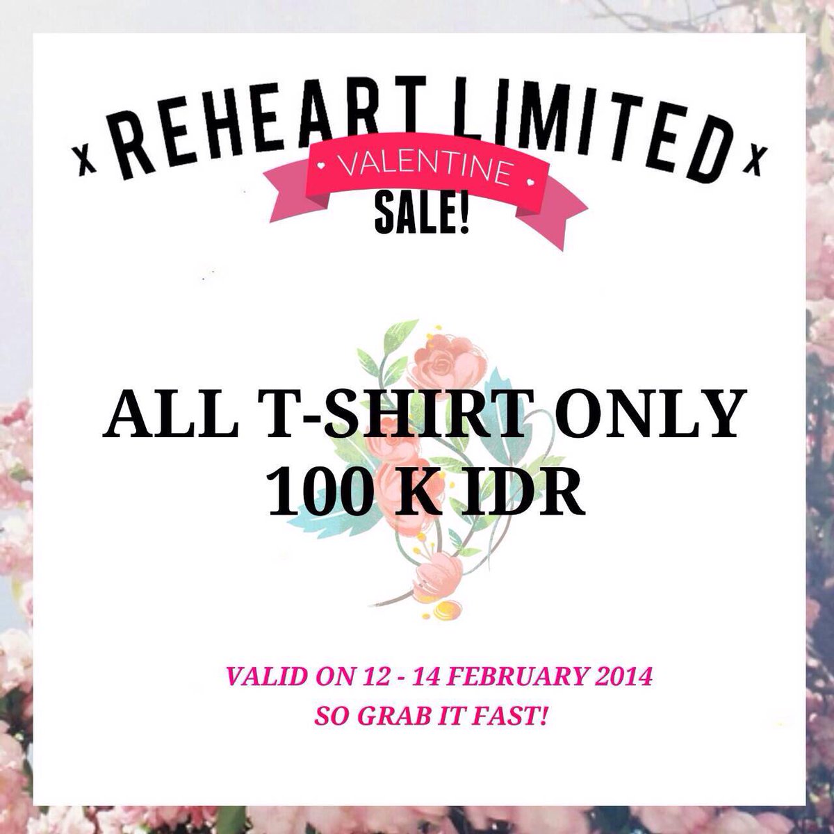 ALL T-SHIRTS ONLY 100K now on #RHRTsale during 12-14 February! So, grab it fasssst, guys! <a href="/jubelmalang/">infomalang jual beli</a> <a href="/kabarmalang/">Kabar Malang</a>