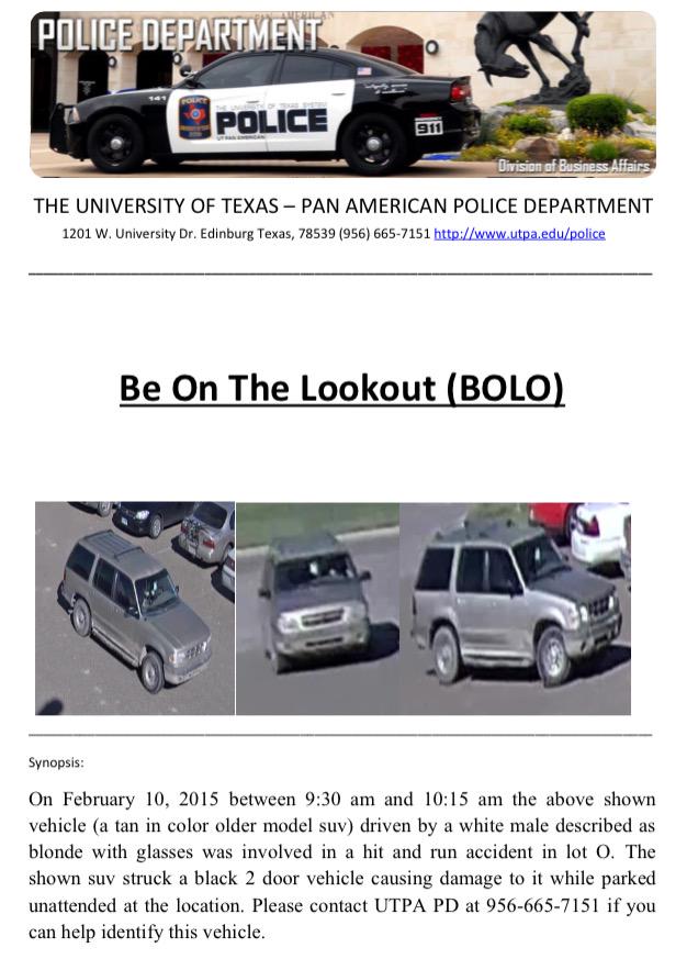 UTRGV PD tweet media