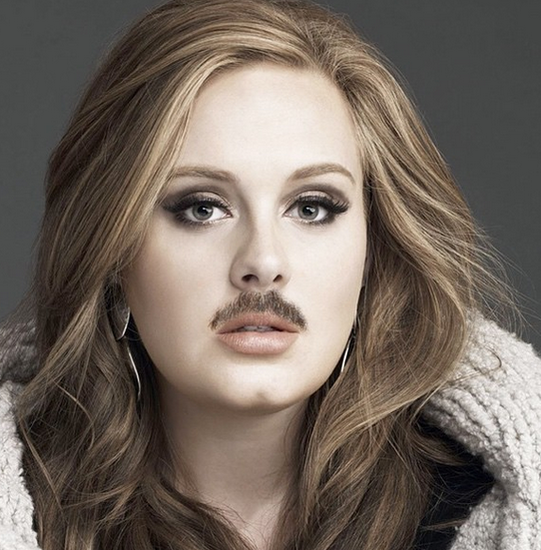 Here’s what famous women look like with mustaches