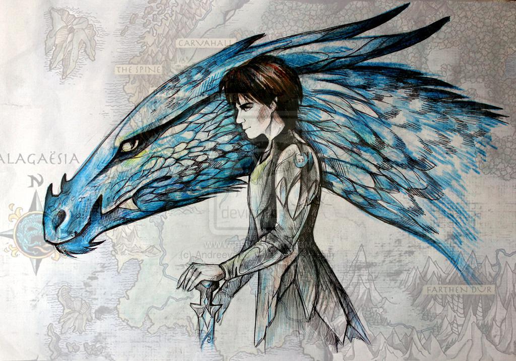 Christopher Paolini Twitter: "Fan art: Eragon Saphira by http://t.co/TnfDMEGMdy" / Twitter