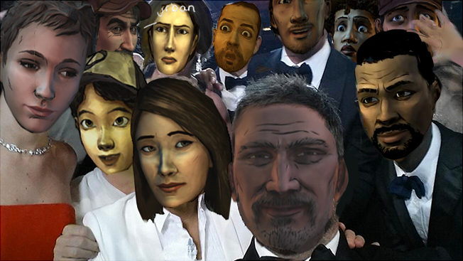 TWDG_Lilly's tweet photo. Oh, god.. What did I create..? 
Better than the Oscar's selfie. 
@telltalegames http://t.co/lKBYhUOXW1
