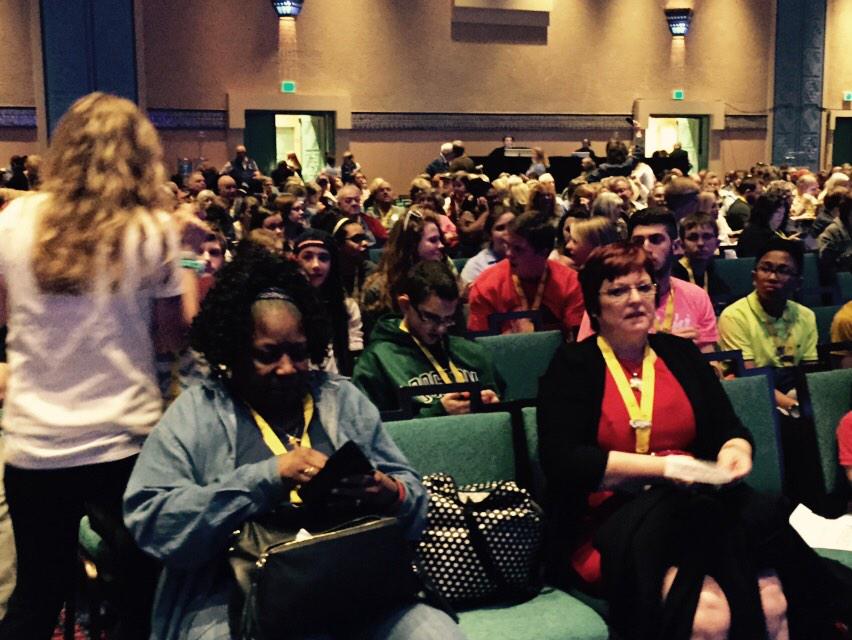 LexCareHear's tweet image. Some Teen Scene kids bout 2 watch KICKOFF!! @CochlearUS #Cochlear2015