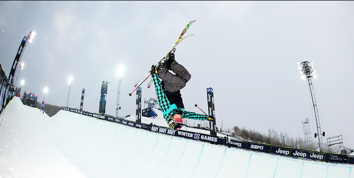 XGames's tweet photo. Emmy Award winner Aaron Paul will narrate #FirstInFlight: The Sarah Burke and Rory Bushfield Story this Sat. on ABC. http://t.co/y8L6ypnYIg