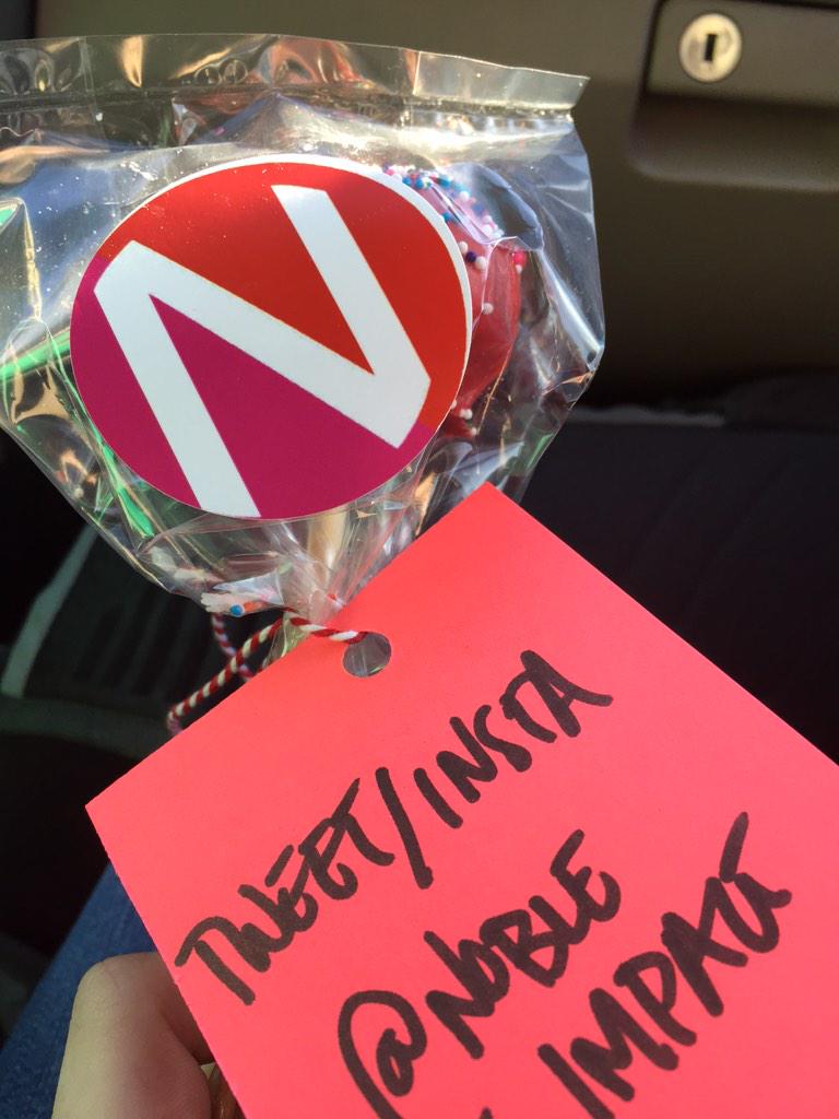 Thanks for the cake pop <a href="/NobleImpact/">Noble Impact</a> <a href="/ChadWilliamson/">Chad</a>