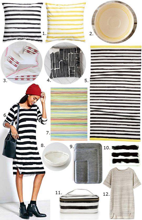 AptTherapy's tweet photo. Trend Watch: Painted Stripes http://t.co/9hNO66rVYp #PillowsThrows #RugsCarpets http://t.co/9A84pcg5nC