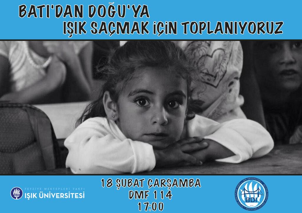 Batı'dan Doğu'ya Işık saçmak istiyorsan çarşamba günü DMF 114'e senide bekliyoruz !