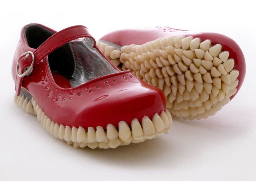 CreativZone's tweet photo. Bizarre Shoe Sculptures With ... - http://t.co/5D7g5b3S4S - #ApexPredators #BizarreDesign #DisturbingArt http://t.co/Ohq4UkrMDS