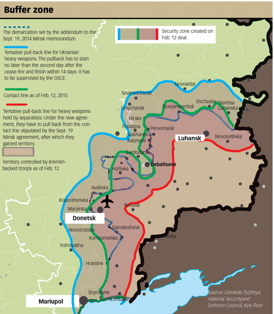 Буферная зона на границе с украиной