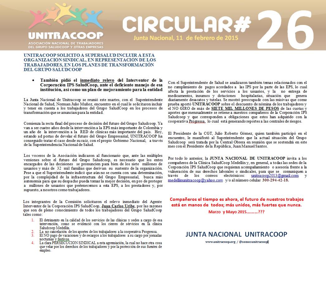 <a href="/JulioRGE/">Julio Roberto Gómez</a> <a href="/noticierodelafm/">LA F.m.</a> <a href="/LaOpinionLA/">La Opinión</a> <a href="/SintraCaracoltv/">Sindicato CaracolTV</a> @LaTardecom <a href="/ElUniversal/">El Universal</a> <a href="/QHuboMedallo/">@qhubomedallo</a> <a href="/Qhuboradio1/">Qhuboradiomedellin</a>