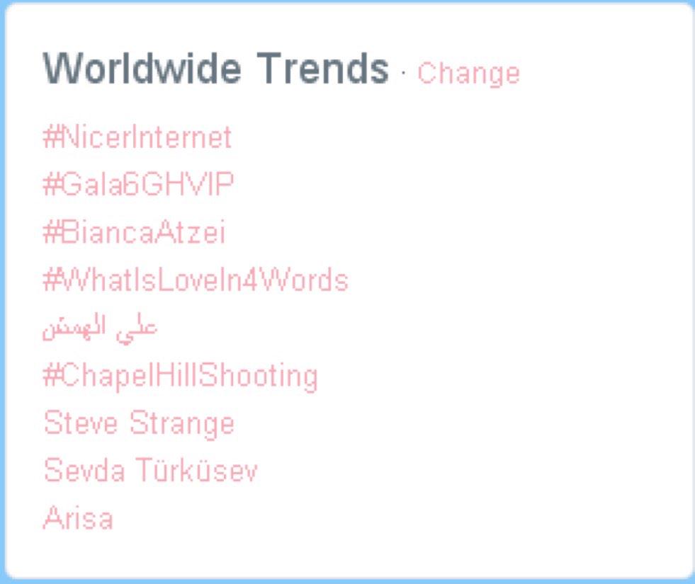 danielhowell's tweet image. wahoo ty! “@Janetwastaken: #nicerinternet is the #1 trending topic WORLDWIDE. more people SHOULD be aware of this 😊👏”
