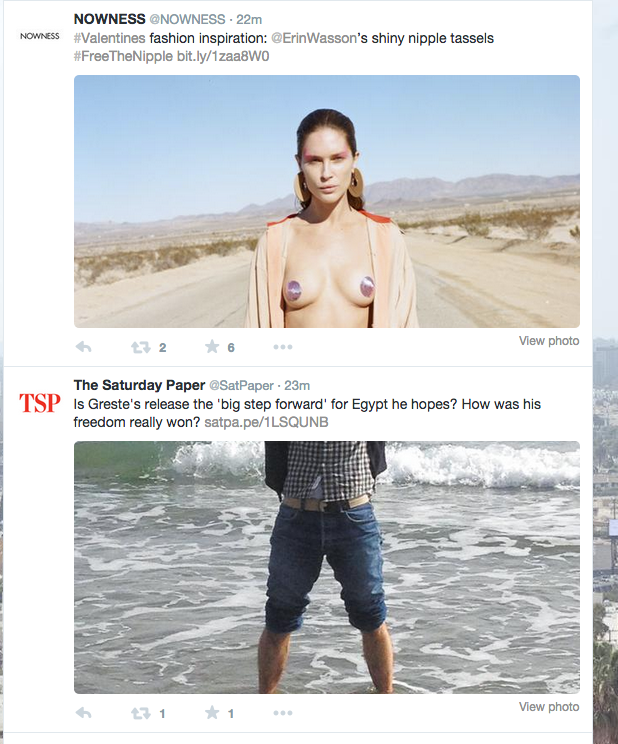 SeanFennessy's tweet photo. The @twitter version of that game when you fold the paper and each person draws a section @SatPaper @NOWNESS http://t.co/38XrvxmGc1
