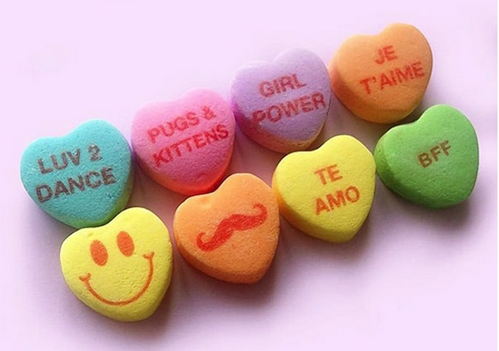 TheAtlantic's tweet photo. The changing language of candy hearts http://t.co/9kAregTFNu http://t.co/SV5L8zQMDO