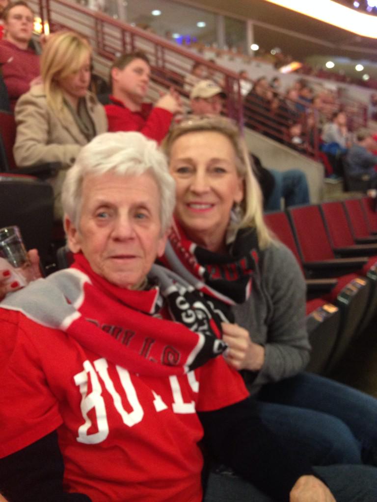 Lindsaydm's tweet photo. 2 generations with some handcrafted #Bulls spirit wear! #cheeronchicago http://t.co/jUaqIeRP6A