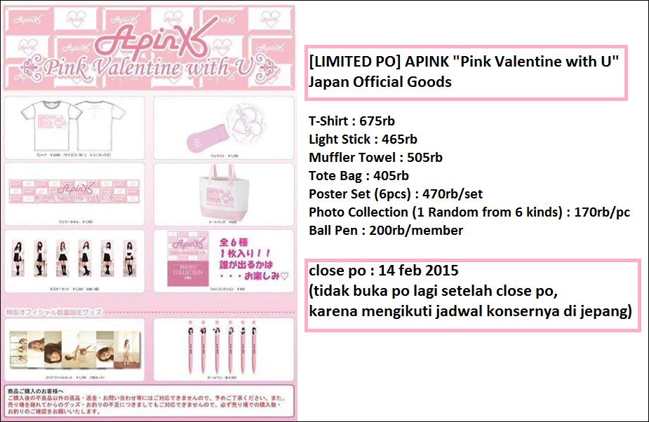 <a href="/ApinkPandaMdo/">APink Panda Manado</a> [HELP RT] [LIMITED PO] APINK Pink Valentine with U Japan official goods