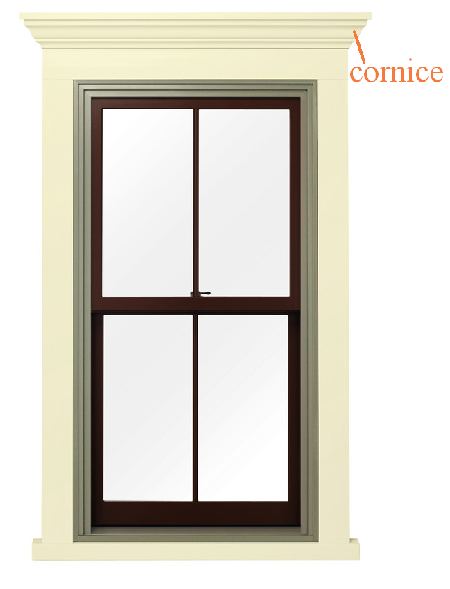 AndersenWindows's tweet photo. #WindowWords Cornice: An ornamental molding at the top of the window positioned above the exterior trim http://t.co/LOeDm6EKjI