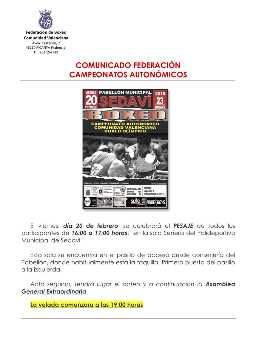 Federación Boxeo CV  tweet media