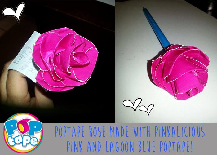 Our POPtape Ambassador Miriam just sent in these great photos - POPtape roses made just in time for Valentines Day!