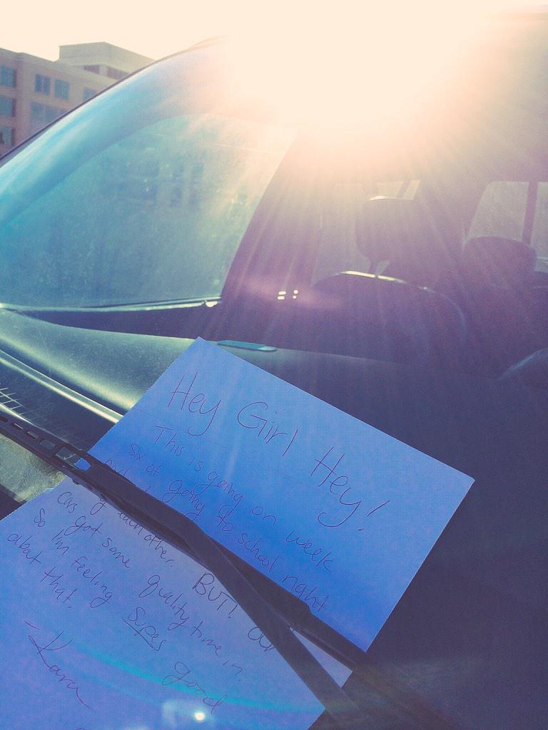 CourtRuth's tweet photo. @karakillinit left me a note and that's why I love her. π #BYUSLC #LDSBC http://t.co/5zBnaz230C