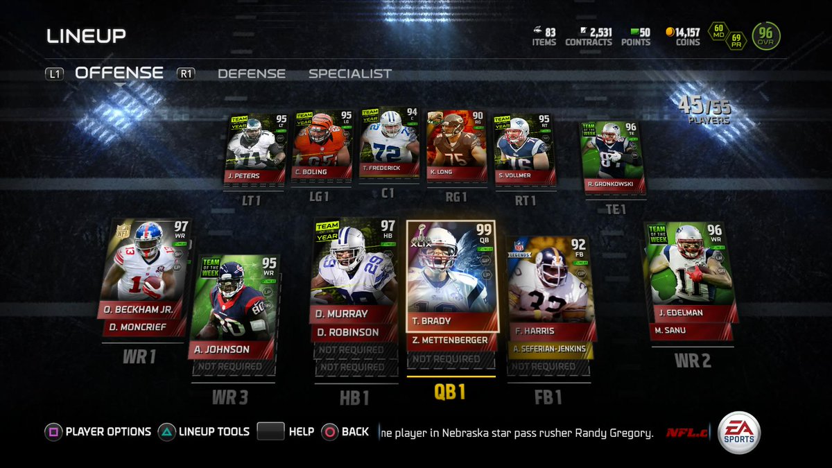 chunk627's tweet image. My MUT Offense #PS4share