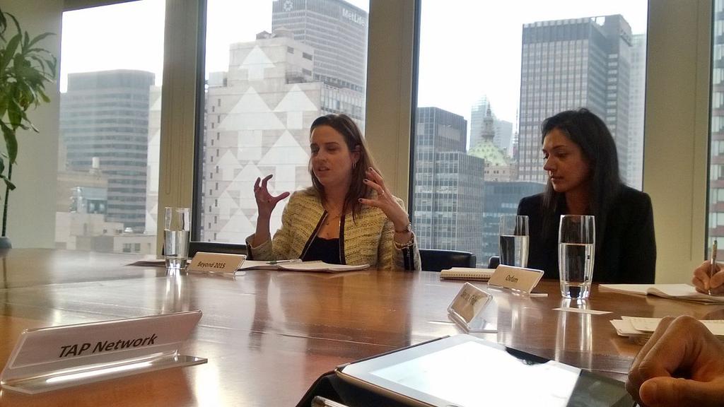 sofiastweets's tweet photo. Fantastic @naiaracc of @Beyond2015  asking for more #equity and #participation in #post2015 at the UK mission today. http://t.co/YF9lTSEWVt
