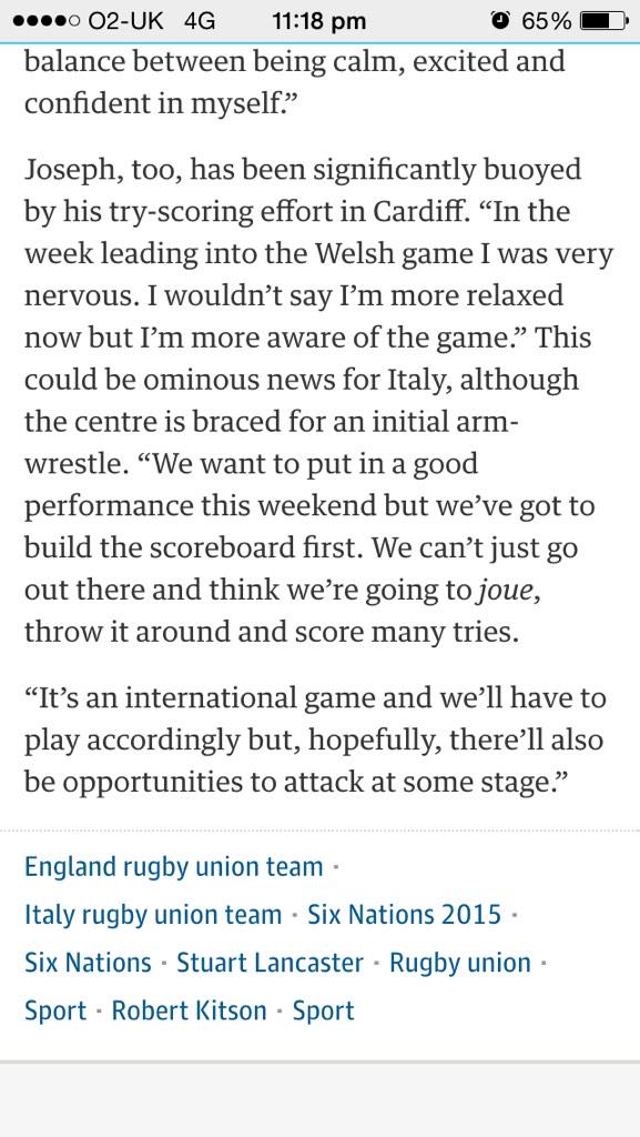 chrisorford's tweet photo. England star @Jonathanjoseph0 spreading the culture of joue @alexjtompkins @VelascoHN @A_LoyalFan @maxoleary1989 http://t.co/1WTul0wg6b