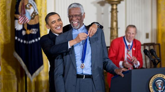 Presidential Medal of Freedom recipient and one of the greatest Happy bday Bill Russell! 