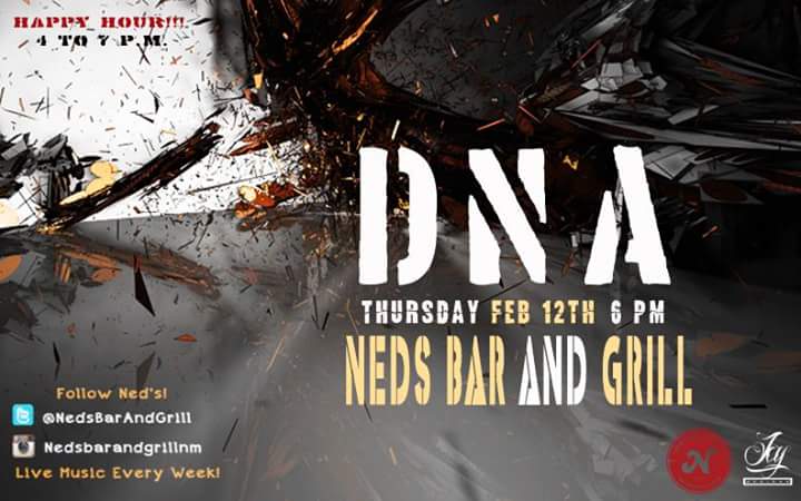DNA <a href="/NedsBarAndGrill/">Ned's Bar & Grill</a>  6p.m.