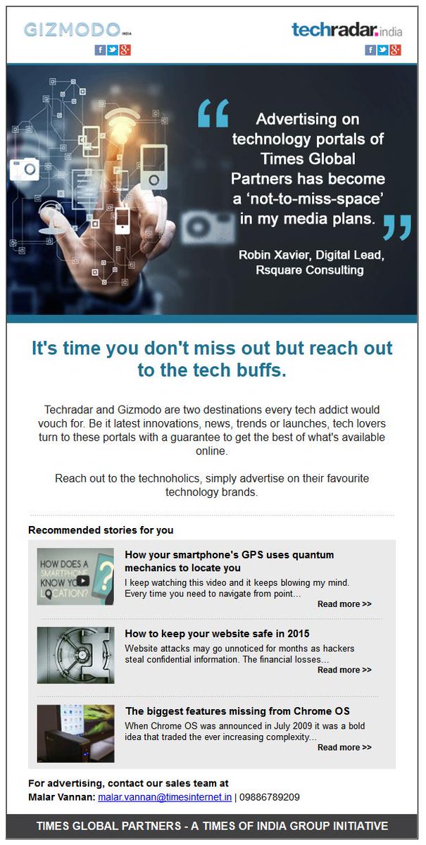 My quote on TIMES INTERNET newsletter,Thank YOU LORD for all d wisdom #RSQUARECONSULTING #digitalmedia #socialmedia