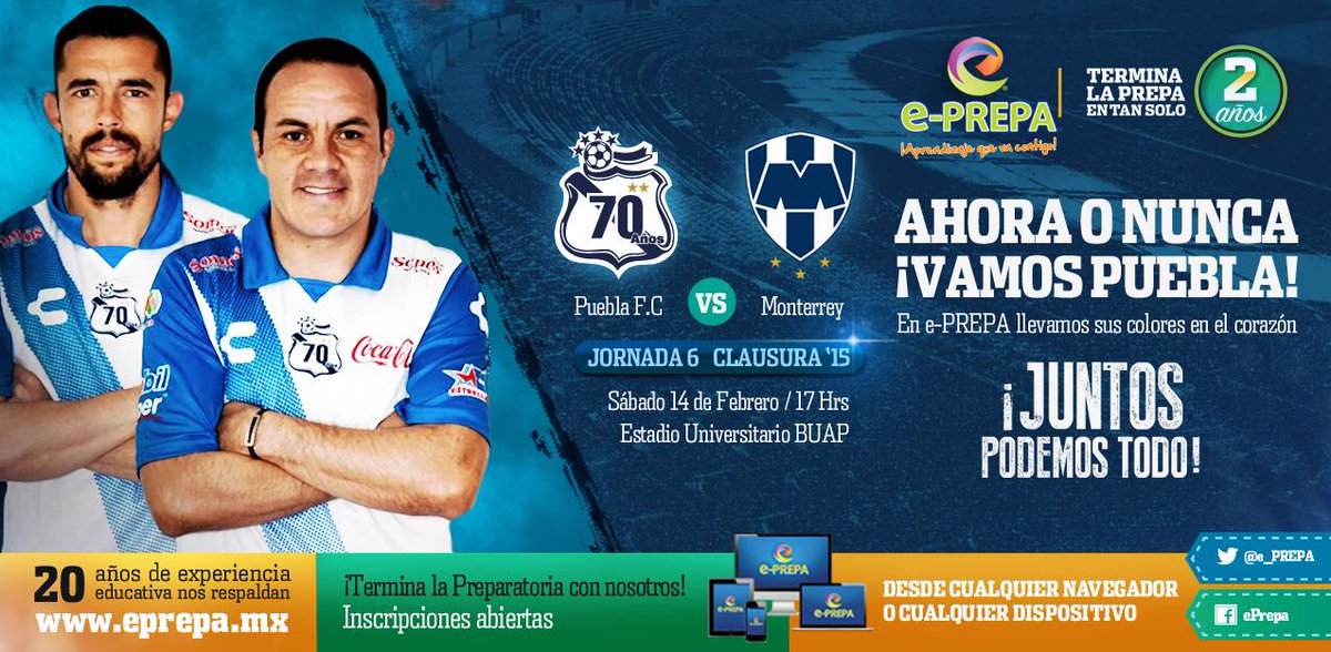 e_PREPA's tweet photo. ¡El @PueblaFC es un sentimiento que se lleva en el corazón!...
#JuntosPodemosTodo
#AprendizajequevaContigo http://t.co/vkIZbNfVvQ