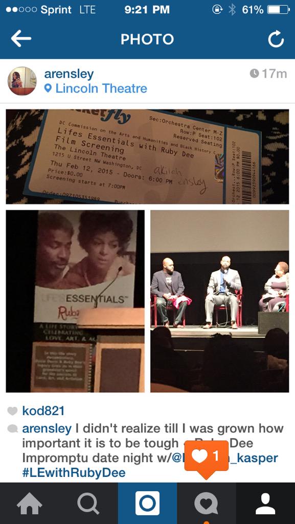 arensley's tweet image. I didn't realize till I was grown how important it is to be tough   ~ Ruby Dee… #LEwithRubyDee