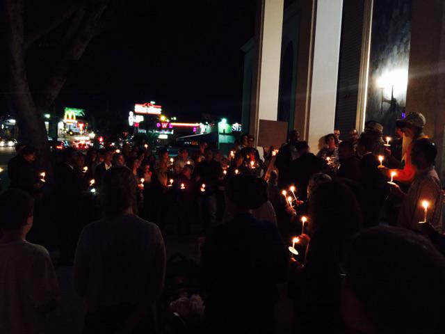 PeaceAcademy's tweet photo. Gathered with Muslim brothers and sisters to remember #chapelhillshootings. #muslimlivesmatter. http://t.co/ofHllEoJkD