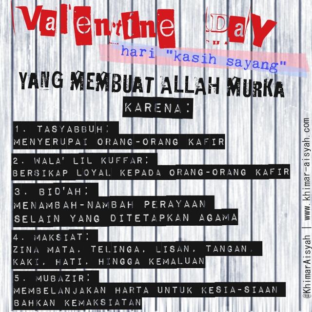 Jangan membuat Allah murka :'( #tolakvalentineday
