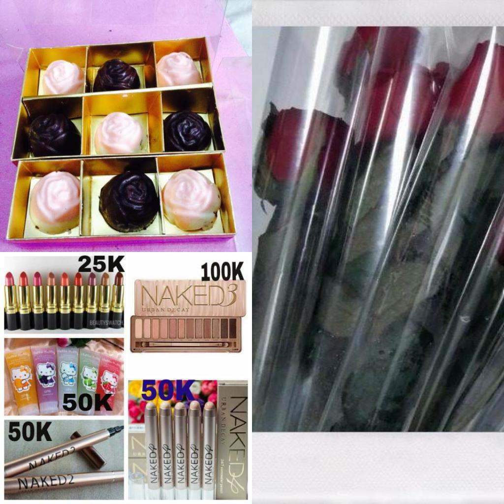 Yuk di order paket valentine's day &amp; Make up nya! Coklat+Rose+Doll only 35k😱 Minat? pm