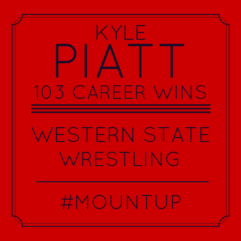 WCUMountaineers's tweet photo. Congrats to Kyle Piatt on 103 career wins! #MountUp @wscuwrestling http://t.co/DHGN3qgDwY
