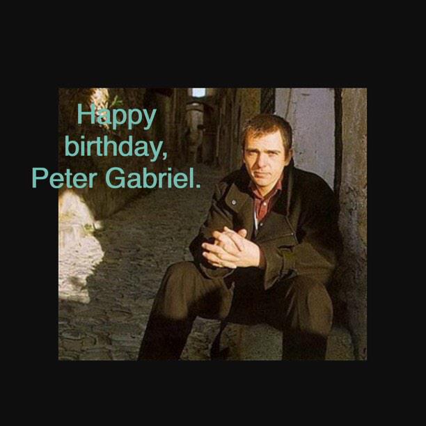 Happy birthday to Peter Gabriel whose music has filled my soul with its healing power. 