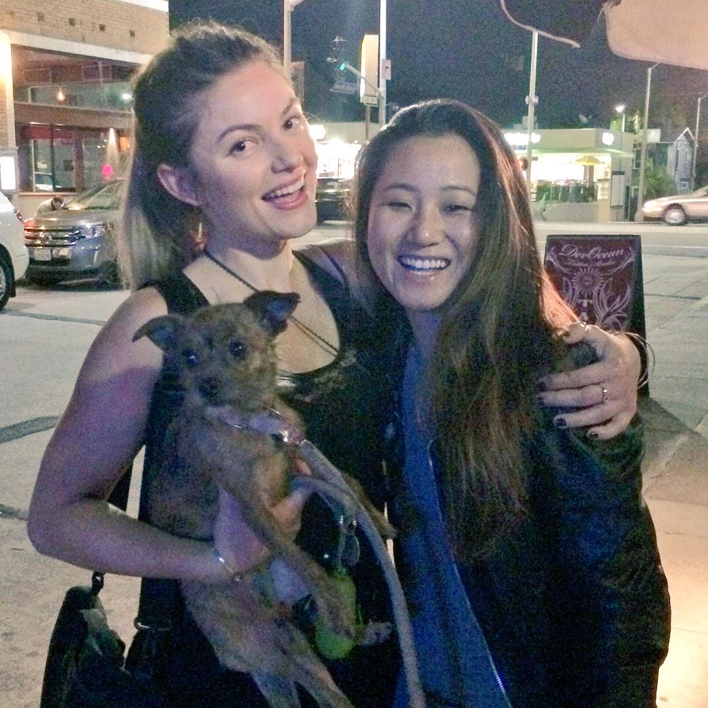 LATechDigest's tweet photo. .@alexitalks &amp; @zumaventures (and Harli!) outside James Beach #siliconbeach http://t.co/eGj27HaAPT