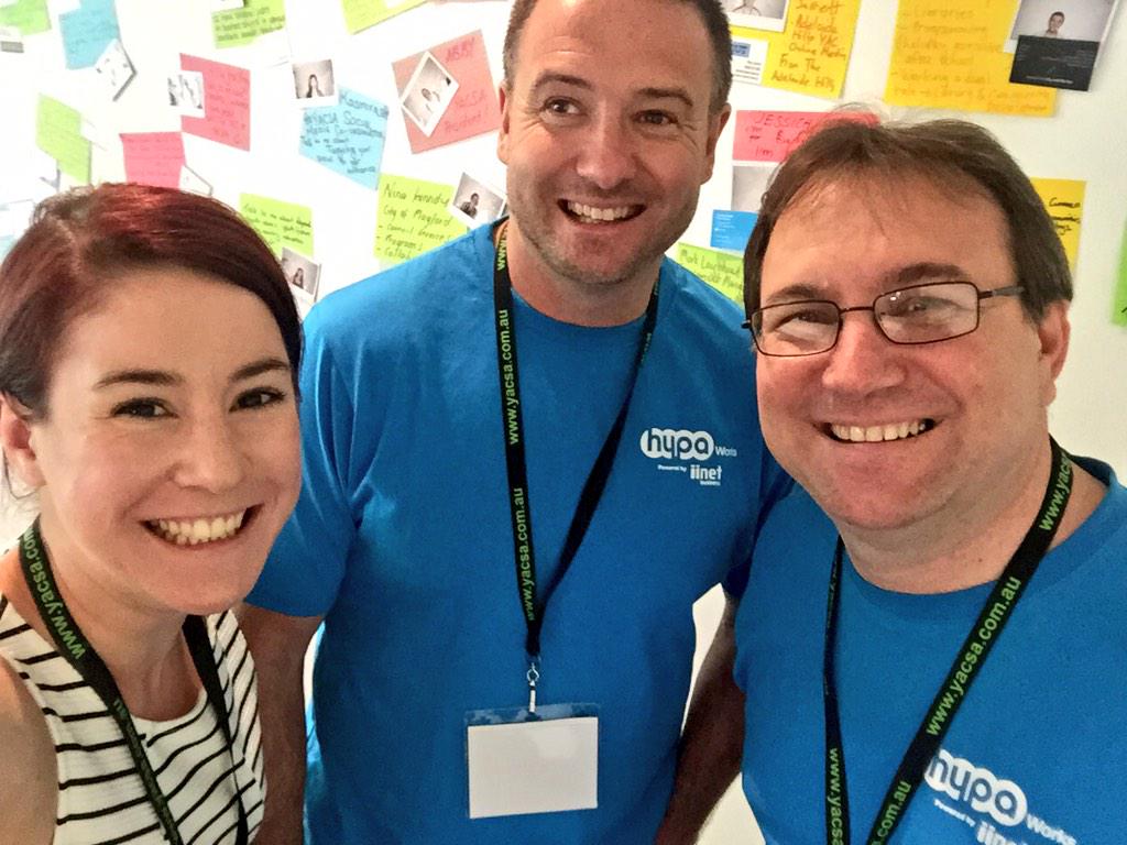 jwri13's tweet photo. Always a #sashaselfie especially at #Netfest2015 @matt_pill @partnershipper #HYPAWorks @SYCLtd #oddoneout #bestteam http://t.co/NSChiP76nH