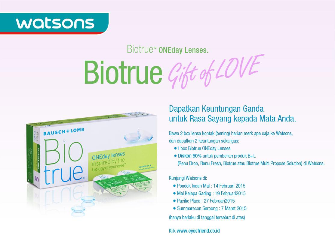 WatsonsIndo's tweet photo. silahkan lakukan registrasi di http://t.co/Fvmui4tM8n untuk mendapatkan Biotrue Oneday Lenses Gratis !!! :) http://t.co/CCbRfBMJ0D