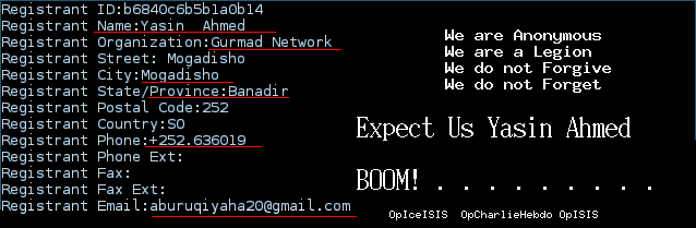 UnknowFirst's tweet image. @AnonyOpNews Cross our information guys: Yasin Ahmed sysAdmin of gurmad.info. #GhostSec #OpISIS #OpIceISIS