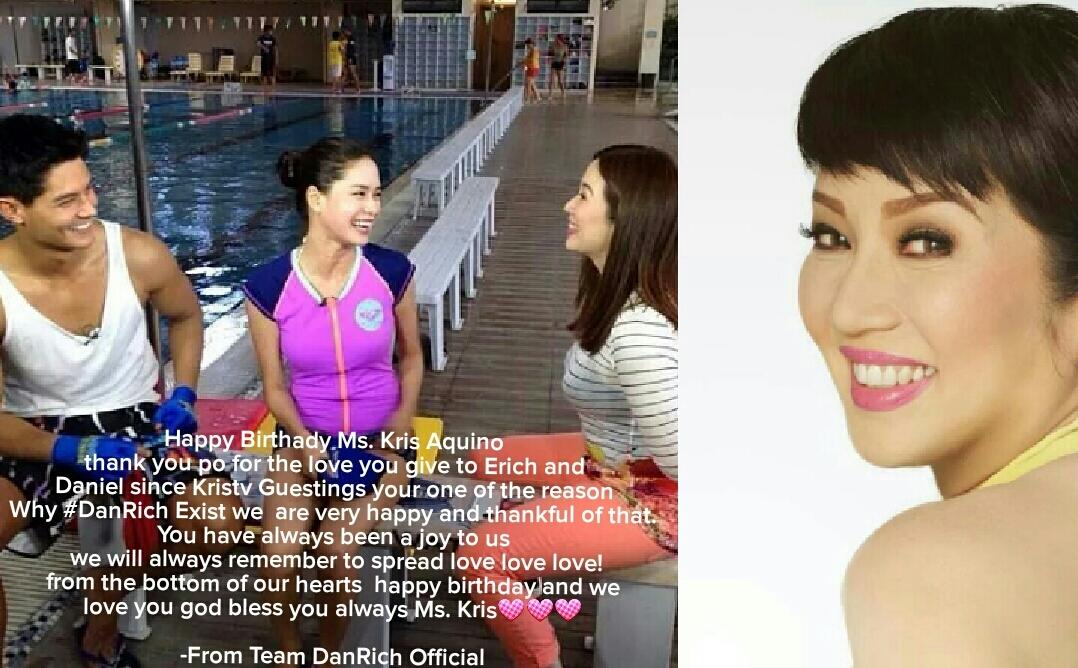  Happy Birthday Ms. KRIS AQUINO on behalf of and We Love You Po! Happy birthday! 