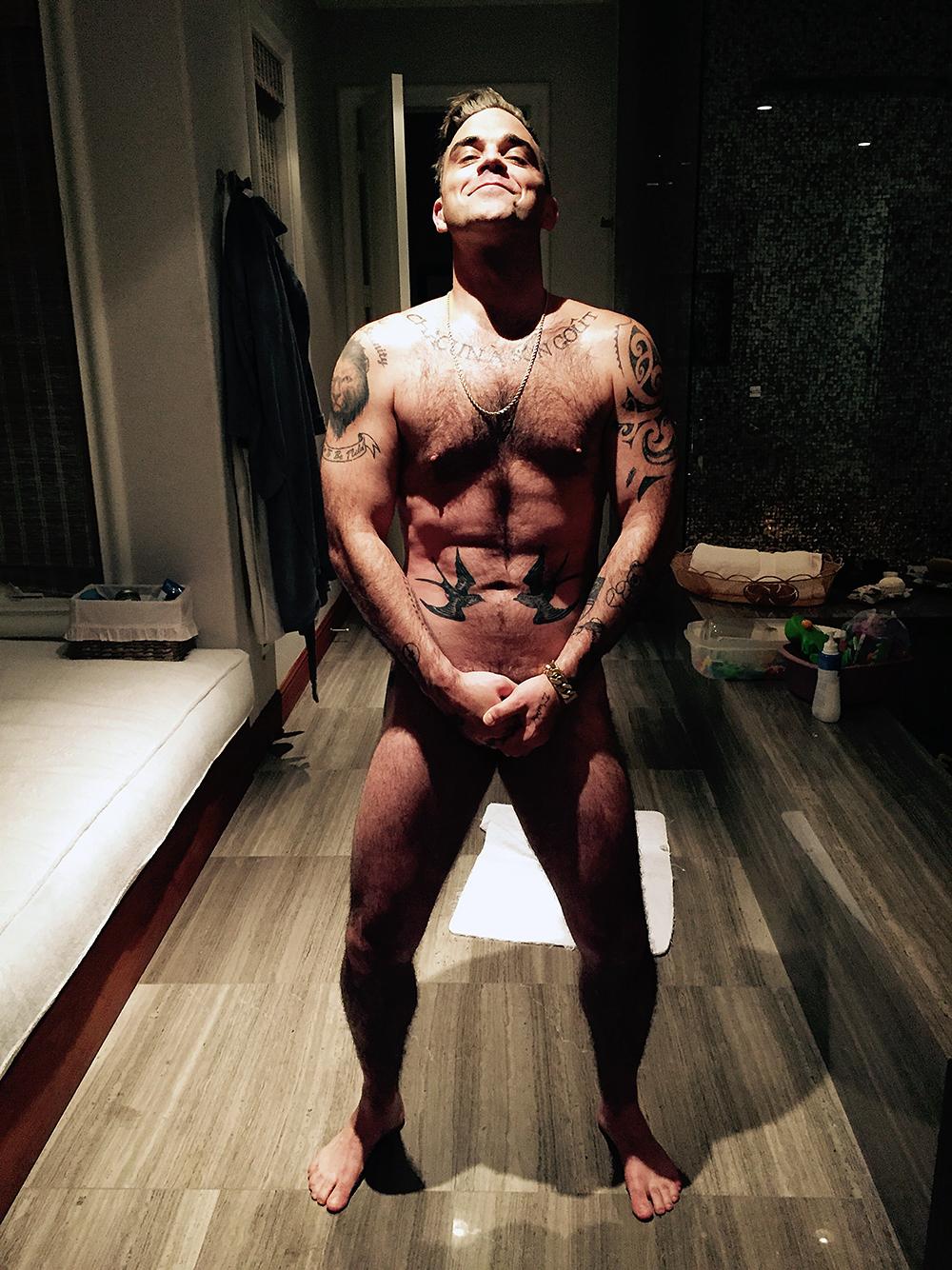 \" Do you think my bell-end can on my birthday?  **happy bday Mr. ROBBIE WILLIAMS**