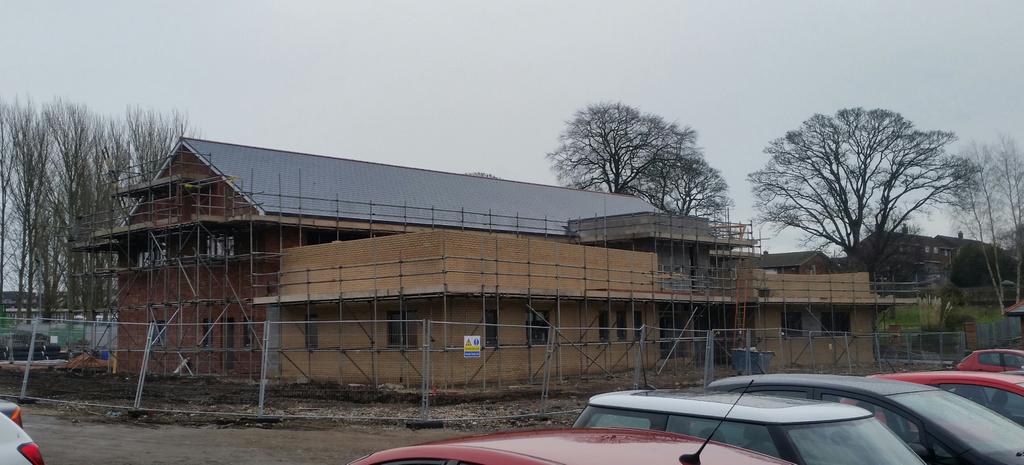 The building work on the New Primary Health Care centre is progressing well. The building should be finished in June.