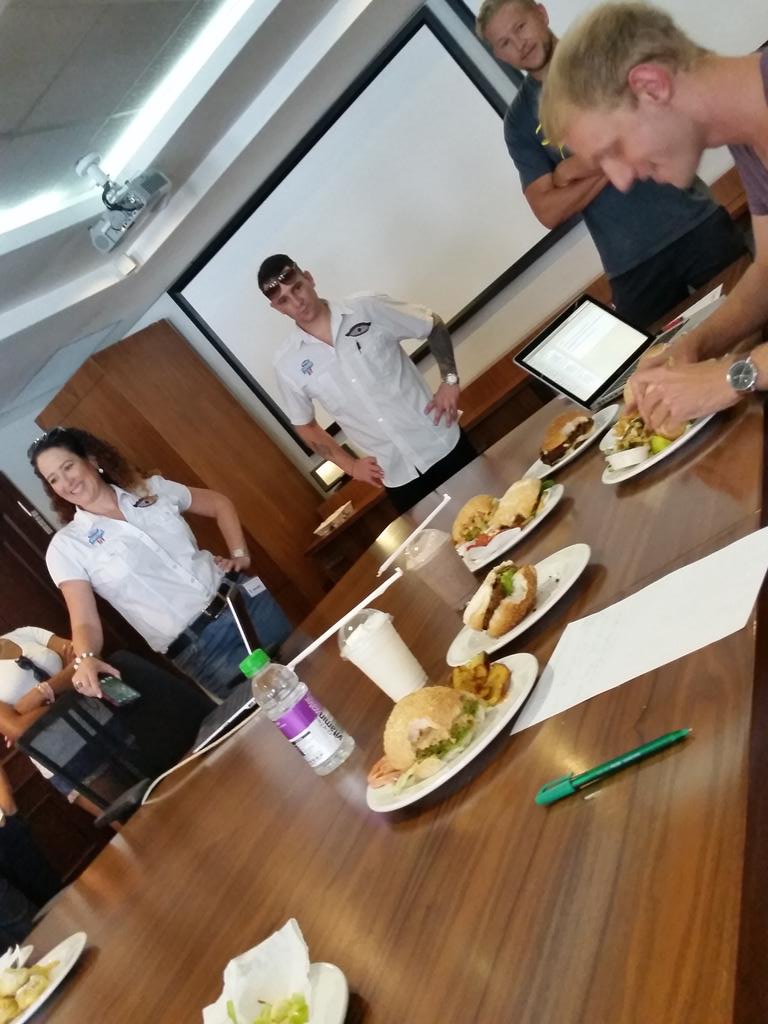 samcowen's tweet photo. Just a normal day at the office. #burgertesting http://t.co/zfbC6TXi22