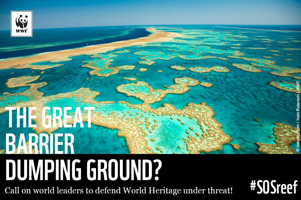 WWF's tweet image. Sign to ban dumping! #SOSreef → wwf.panda.org/reef RT