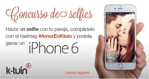 Ktuin's tweet photo. Hazte un #selfie con tu pareja, con tu amigo, con tu perro.... y podrás ganar un #iPhone6 #AmorEnKtuin http://t.co/RhsHSk1xCB