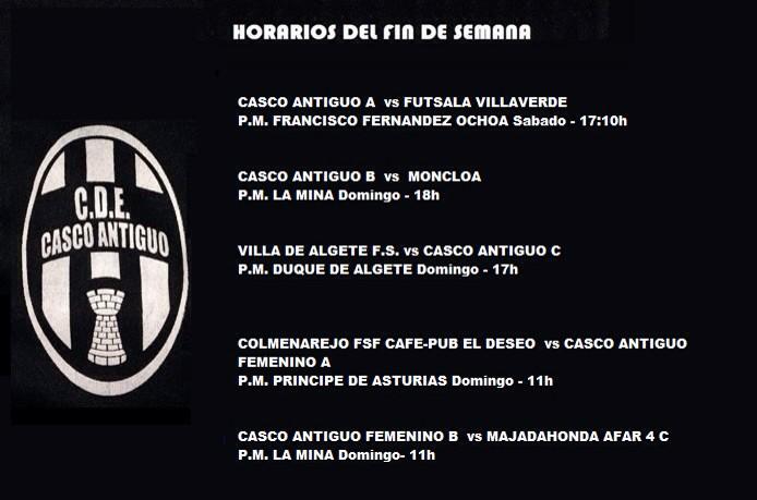 Partidos del fin de semana! Mañana nuestro primer equipo y el domingo B, C y por la mañana nuestras chicas!!