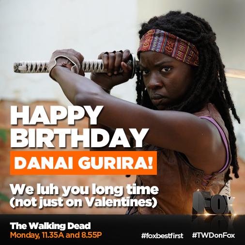\" Happy birthday to our favorite sword-wielding badass, Danai Gurira!      
